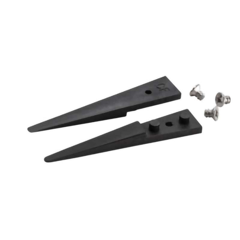 ESD Plastic Tips, Style 2A, Carbon Fiber Tips for 2ACFR.SA, Round, Flat, 1.6"